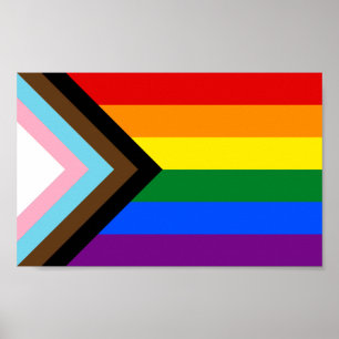 Affiche Indicateur de fierté de progression LGBTQ+