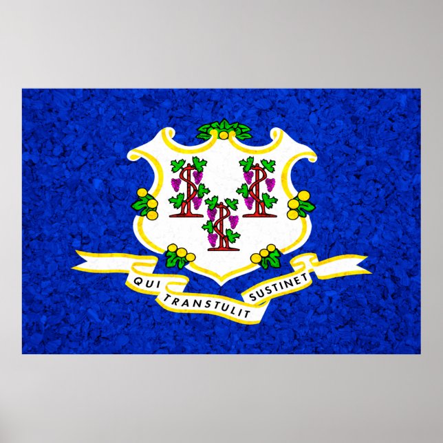 Affiche Indicateur d'état Connecticut (Devant)