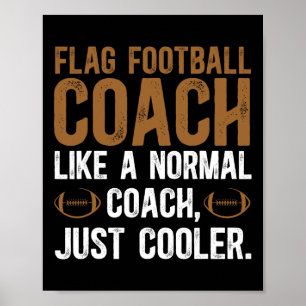 Affiche Indicateur Football Coach Définition Drapeau Footb