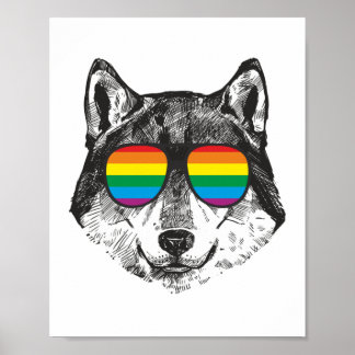 Affiche Indicateur Gay pride Lgbt WOLF PRIDE