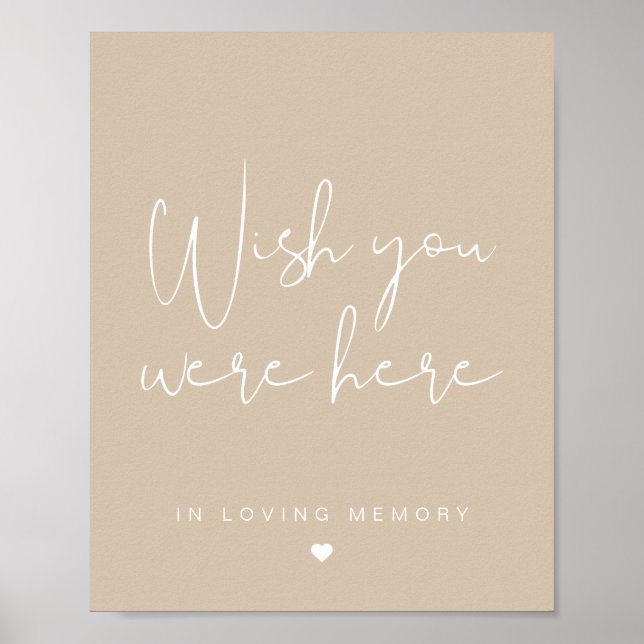 Affiche INDIE Bohemian Souhaite Que Vous Étiez Signé (Devant)