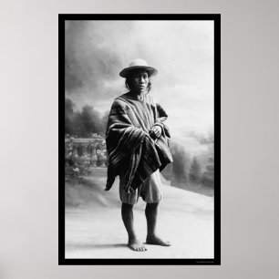Affiche Indien aymara en Bolivie 1905