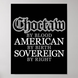 Affiche Indien d'Amérique Choctaw