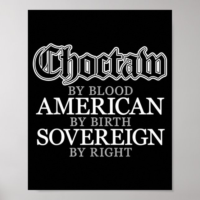 Affiche Indien d'Amérique Choctaw (Devant)