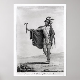 Affiche Indien de la Nation de Kaskaskia