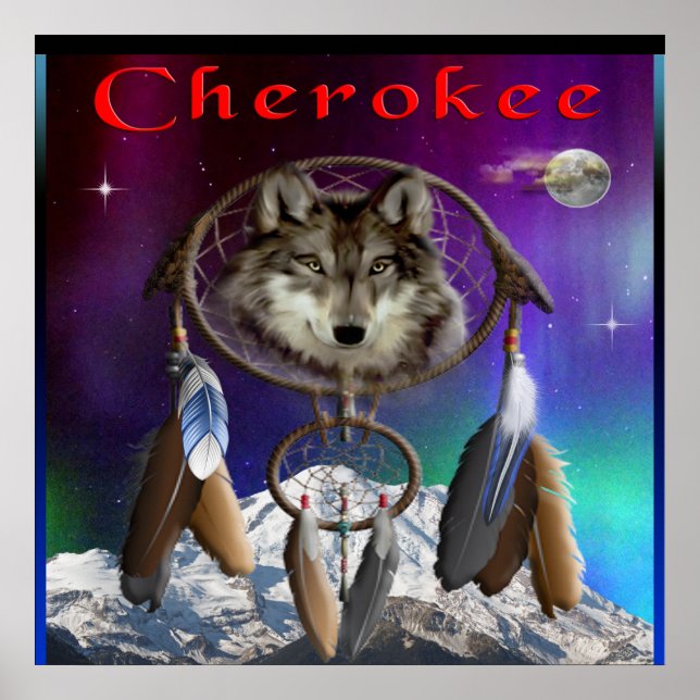Affiche indienne de Cherokee (Devant)