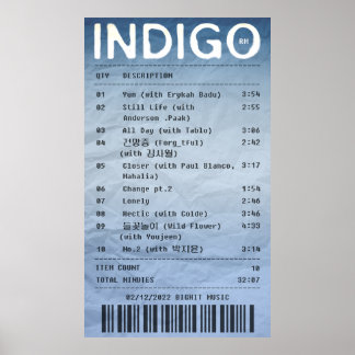 Affiche INDIGO/RM - Réception d'album