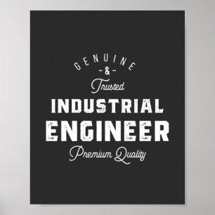 Affiche Industrial engineer, cool, engineer, engineering,