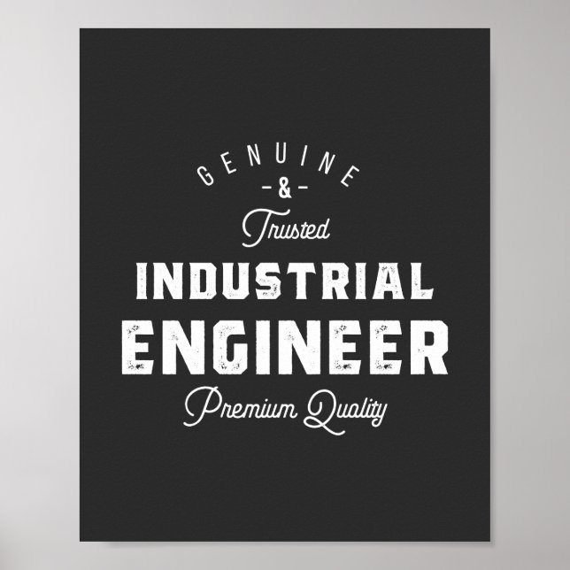 Affiche Industrial engineer, cool, engineer, engineering, (Devant)