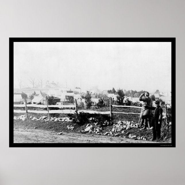 Affiche Infanterie et camp à Tenallytown 1864 (Devant)