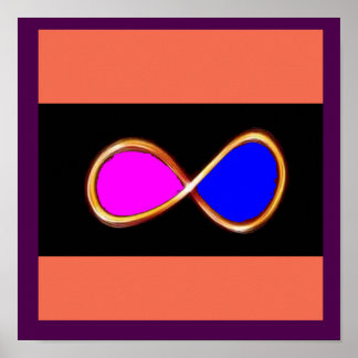 Affiche INFINITION VRAI AMOUR cosmos mathématiques science