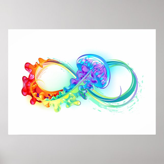 Affiche Infinity avec Rainbow Jellyfish (Devant)