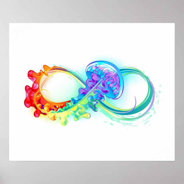 Affiche Infinity avec Rainbow Jellyfish (Devant)