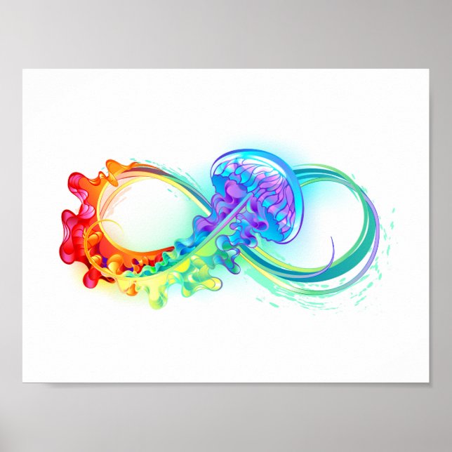 Affiche Infinity avec Rainbow Jellyfish (Devant)