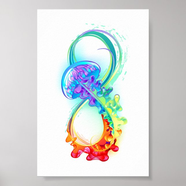 Affiche Infinity avec Rainbow Jellyfish (Devant)