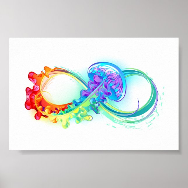 Affiche Infinity avec Rainbow Jellyfish (Devant)