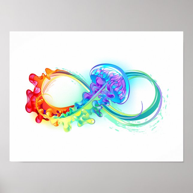 Affiche Infinity avec Rainbow Jellyfish (Devant)
