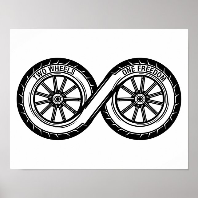 Affiche Infinity Deux Roues Liberté (Devant)