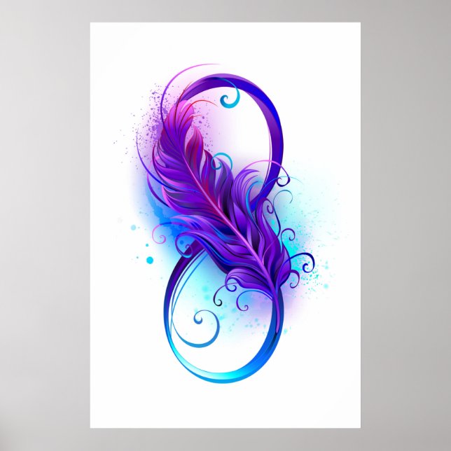 Affiche Infinity with purple feather (Devant)