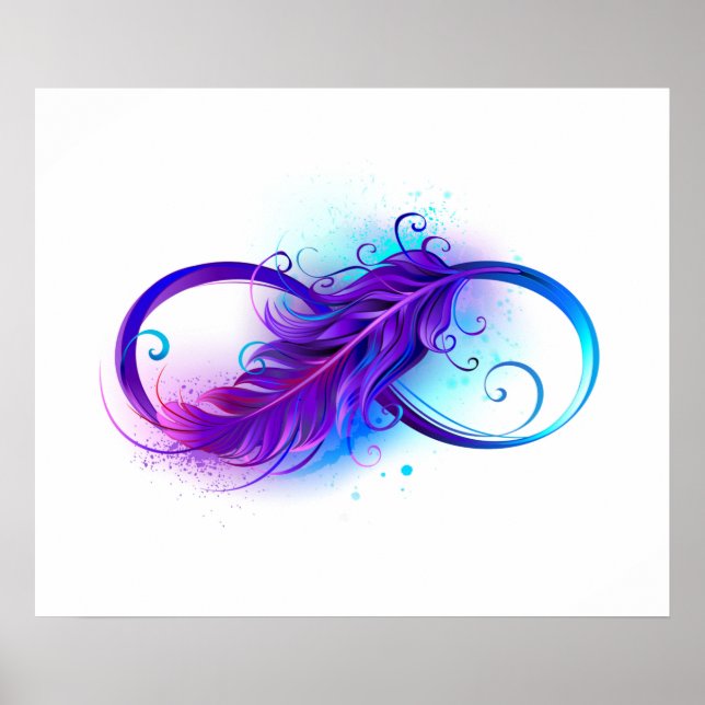 Affiche Infinity with purple feather (Devant)
