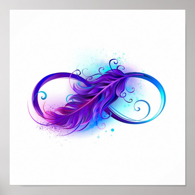 Affiche Infinity with Purple Feather (Devant)