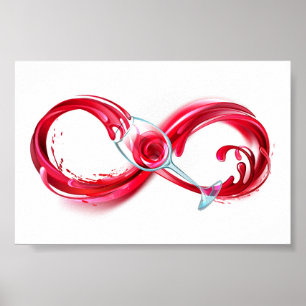 Affiche Infinity with Red Wine
