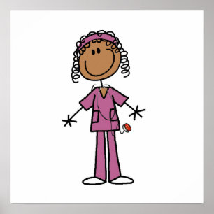 Affiche Infirmière afro-américaine