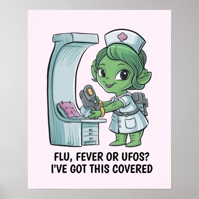 Affiche Infirmière Alien (Devant)