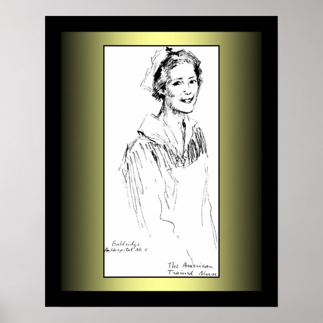 Affiche Infirmière Américaine ~ Angel Of Mercy ~ World War (Devant)