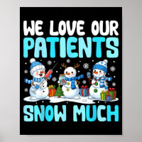 Infirmière Bonhomme de Neige Drôle Nous Aimons Nos