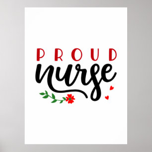 Affiche Infirmière Cadeau Infirmière Fière