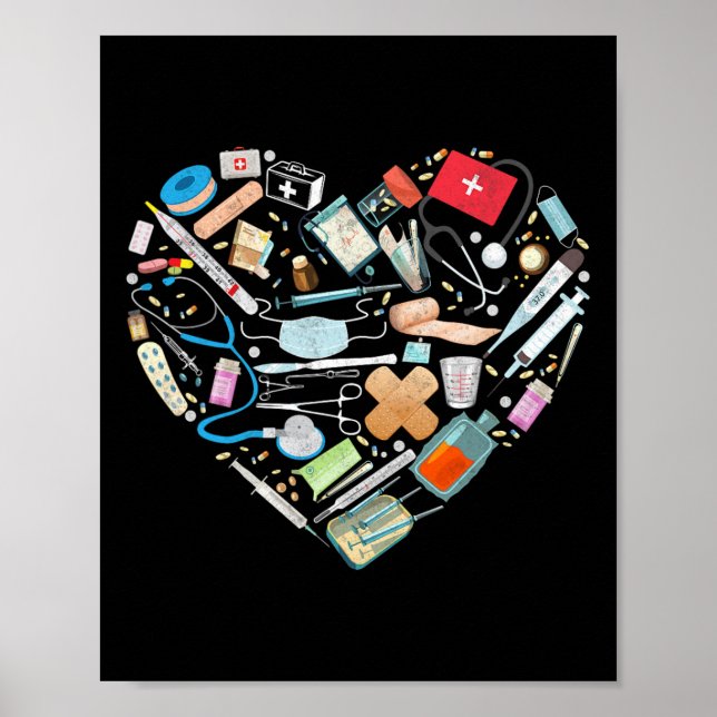 Affiche Infirmière cardiaque Médicale certifiée Cma (Devant)