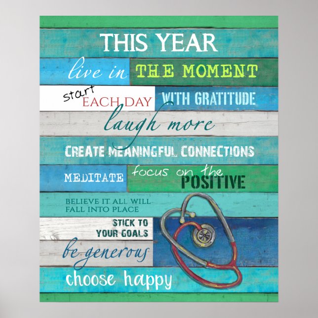 Affiche Infirmière Cette année Motivation et inspiration (Devant)