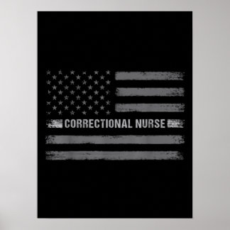 Affiche Infirmière correctionnelle États-Unis Indicateur S