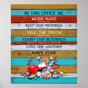 Affiche Infirmière Dans Ce Bureau Nous Motivation