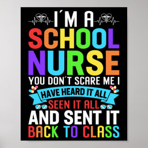 Affiche Infirmière de l'école Appréciation infirmière Écol