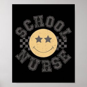 Affiche Infirmière de l'école Retro Infirmière de l'avenir