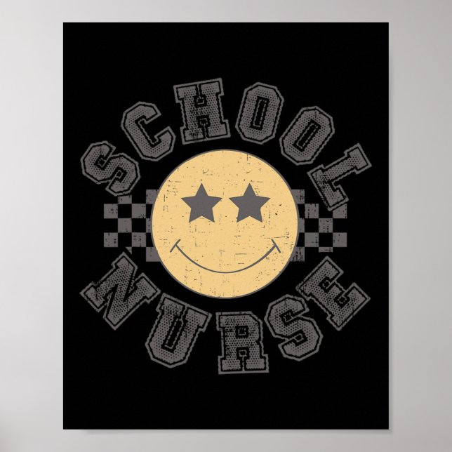 Affiche Infirmière de l'école Retro Infirmière de l'avenir (Devant)
