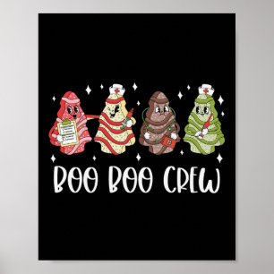 Affiche Infirmière de Noël Équipe de Bobo Tree Cake Noël I
