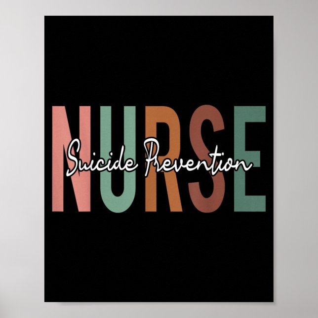 Affiche Infirmière de prévention du suicide Rétro Vintage (Devant)