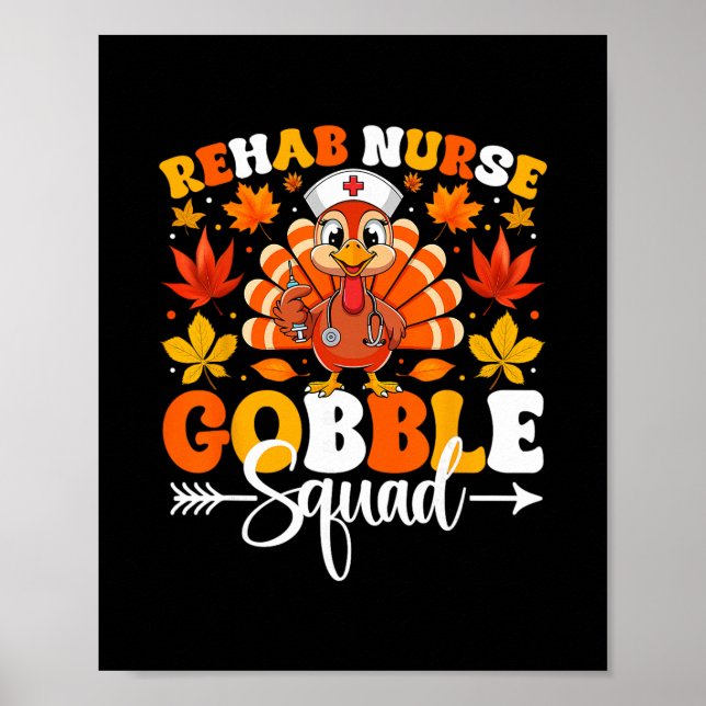 Affiche Infirmière de réadaptation Gobble Squad drôle d'au (Devant)