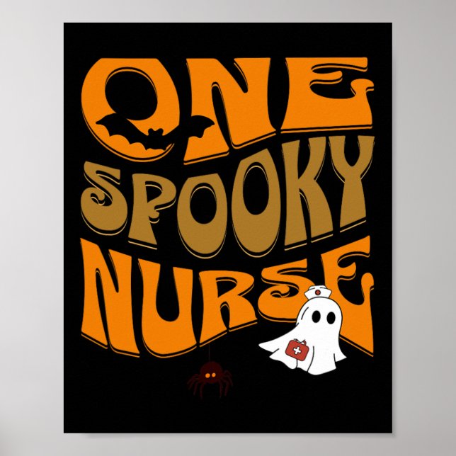 Affiche Infirmière d'Halloween Produit drôle Scary Déplais (Devant)