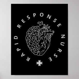 Affiche Infirmière d'intervention rapide Soins critiques I