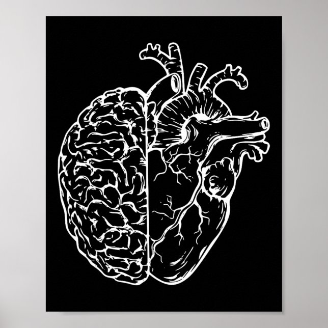Affiche Infirmière du cerveau anatomique Infirmière enseig (Devant)