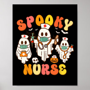 Affiche Infirmière éffrayante Fantôme Super d'Halloween