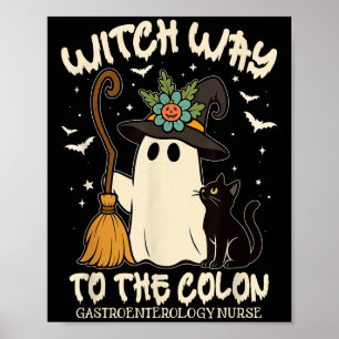Affiche Infirmière en gastroentérologie Halloween Endo Inf