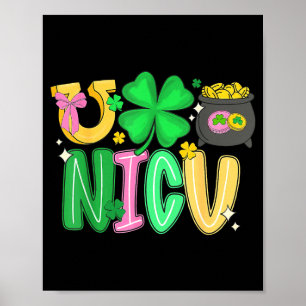 Affiche Infirmière en néonatalogie de la Saint-Patrick soi