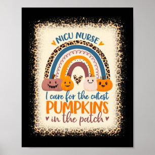 Affiche Infirmière en néonatalogie Halloween Je prends soi