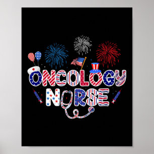 Affiche Infirmière en oncologie 4 juillet Infirmière améri