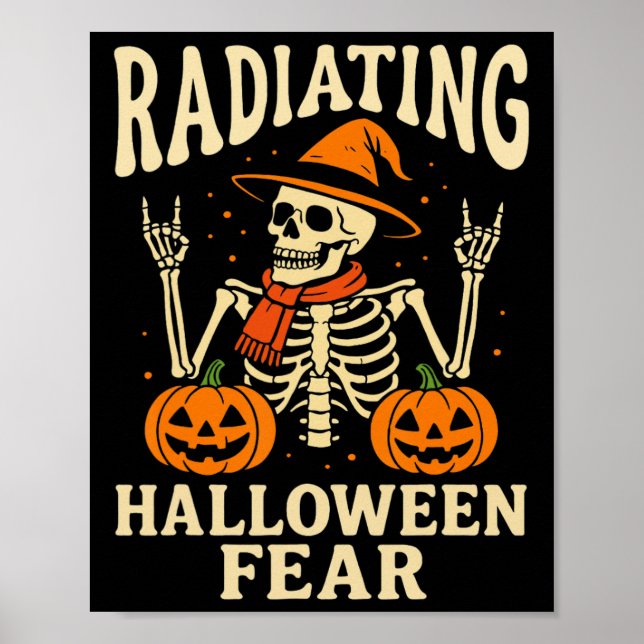 Affiche Infirmière en radiologie d'Halloween (Devant)